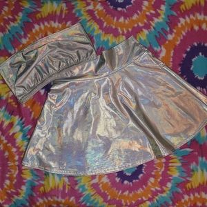 Iridescent Skirt & Bandeau Size Med